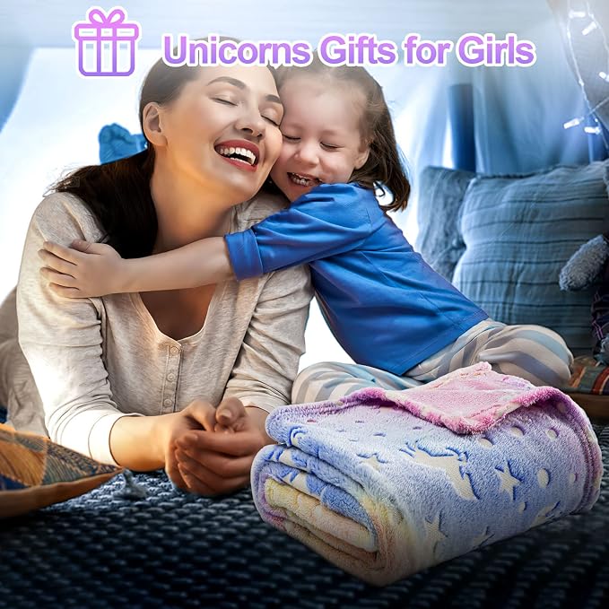 Unicorn Glow in The Dark Blankets - Image 5
