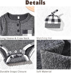 Aalizzwell Newborn Infant Baby Boys Fall Winter Outfit - Image 2
