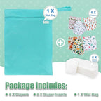 wegreeco Cloth Diapers 6 Pack - Image 6