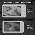 VTech Video Baby Monitor with 7" Color LCD Screen, Long Battery Life, Secure - Image 7
