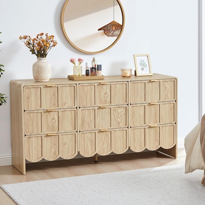 9 Drawer Dresser for Bedroom, Modern Closet Chest of Drawers - Image 3