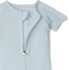 Loulou Lollipop Tencel Lyocell Short Sleeve Zipped Romper - Image 2