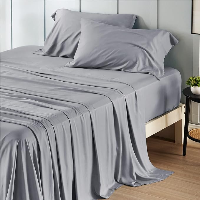 Bedsure Queen Sheets, Rayon Derived from Bamboo, Queen Cooling Sheet Set - Image 3