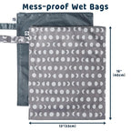 Tiny Twinkle Wet Dry Bag – 2 Pack Reusable Waterproof & Mess Proof Wet Bags - Image 4