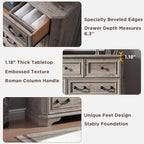 T4TREAM Farmhouse 7 Drawers Dresser - Image 5