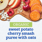 Gerber Toddler Food, Organic Sweet Potato Cherry Smash Puree Pouch, Toddler - Image 4