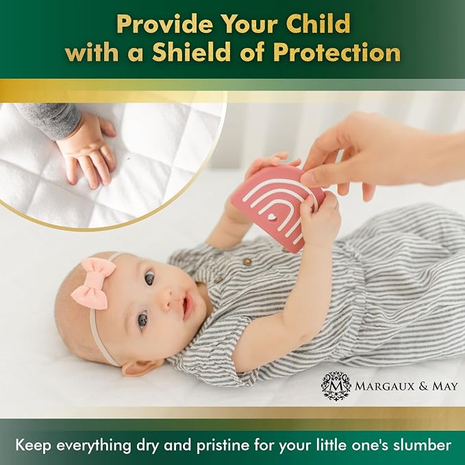 Margaux & May Crib Mattress Protector Pad - Image 3
