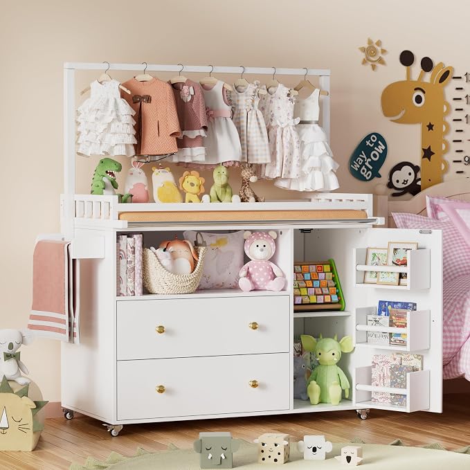 PAKASEPT Baby Changing Table, Infant Diaper Changing Station by PAKASEPT