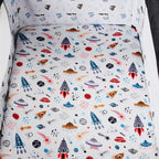 Pack n Play Sheet Stretchy Fitted Portable Mini Crib Sheets Set 3 Pack - Image 3