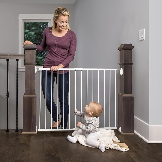 Regalo 2-in-1 Extra Wide Stairway and Hallway Walk ThroughBaby Safety Gate by Regalo