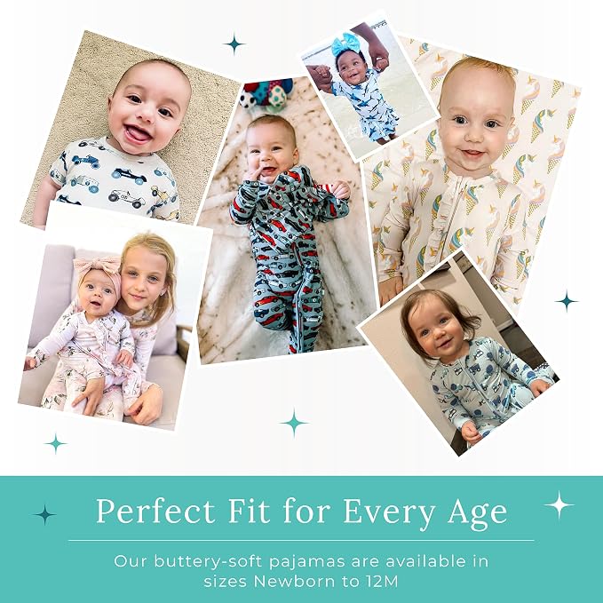 Posh Peanut Footie Pajamas for Baby Girls – Sleepers in Viscose from Bamboo - Image 7