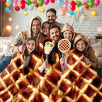 Lhedon Waffle Blanket Adult Size, 71 inch Food Blanket, Birthday Gifts - Image 7