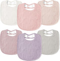 Susurration Muslin Baby Drool Bibs 6Pack Soft Square Adjustable Baby Bandana by Susurration