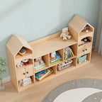 Vabches Kids Bookcase and Toy Storage Organizer, Children Bookshelf, Castle - Image 6