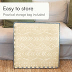 Lillefolk Baby Play Mat for Floor – 6x8ft Beige | Soft Non Toxic Premium EVA - Image 9