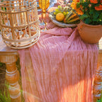 DOLOPL 8PCS Dusty Rose Cheesecloth Table Runner Bulk 13.3ft Boho Gauze Cheese - Image 4