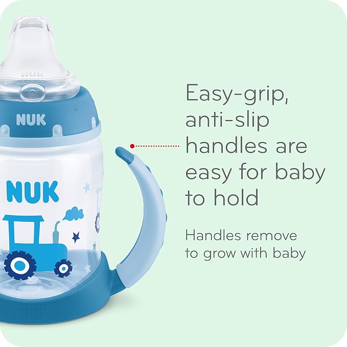NUK Learner Cup, Flowers – BPA Free, Spill Proof Sippy Cup - Image 2