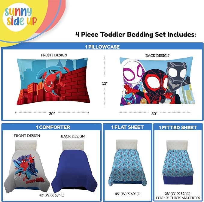 Sunny Side Up Kids Comforter Set Includes Sheets and Pillow Covers - Image 3