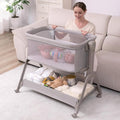 Ezebaby Baby Bassinet Bedside Crib, 3-in-1 Rocking Bassinets Bedside Sleeper by EzebabyOfficialPage
