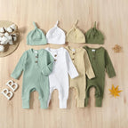 Twopumpkin Newborn Baby Boy Knit Jumpsuit Sweater Romper Newborn Coming Home - Image 8
