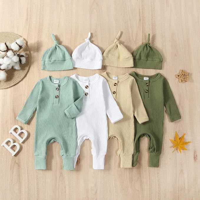 Twopumpkin Newborn Baby Boy Knit Jumpsuit Sweater Romper Newborn Coming Home - Image 8