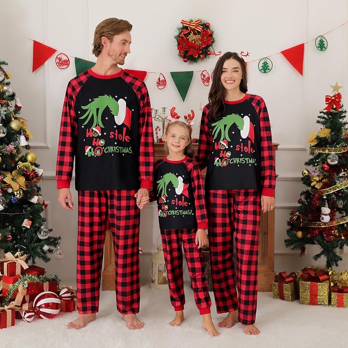 Weixinbuy Family Pajamas Set Christmas Pjs Matching Clothes Pajamas - Image 3