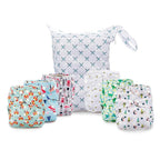 Simple Being Reusable Cloth Diapers, Double Gusset, One Size Adjustable by Simple+Being