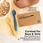 KeaBabies Silicone Baby Spoons, Self Feeding 6-12 months - Image 9