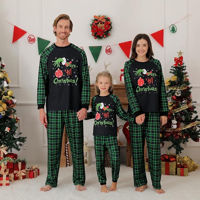 Weixinbuy Family Pajamas Set Christmas Pjs Matching Clothes Pajamas - Image 3