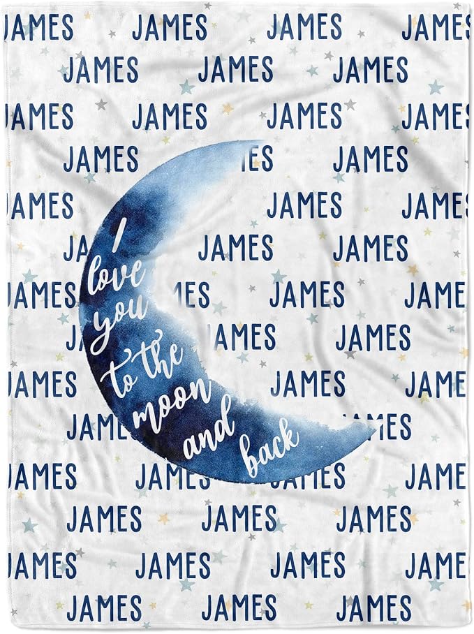 MDPrints Star Personalized Baby Blankets by MDPrintsGlobal