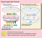Baby Nail Trimmer 21 in 1, Usage Labeled Case & 13 Extra Replacement Tools - Image 3