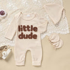GRNSHTS Newborn Baby Boy Romper Coming Home Outfits Letter Print Bodysuit - Image 2