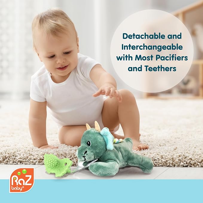 RaZbaby Bear RaZbuddy w/RaZberry Teething Relief Pacifier – Soothes Sore Gums - Image 4
