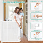 Upgrade 120 inch Retractable Baby Gates, EZIGO Extra Wide Baby Gate - Image 5