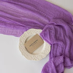 6pcs Lilac Gauze Rustic Cheesecloth Table Runner 120 Inch 10 FT - Image 5