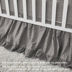 Brandream Crib Bedding Set 3 Pieces Ultra Soft 100% Cotton Bohemian Neutral - Image 5