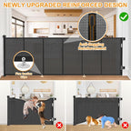 120 Inch Retractable Baby Gates Extra Wide, 41 Inch Reinforced Extra Tall Gate - Image 4