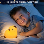 Cute Capybara Night Light, LED Capybara Lamp Rechargeable Touch Bedside Lamp - Image 3