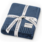 Heritage Knit Organic Cotton Receiving Swaddle Blanket by BleuLaLa