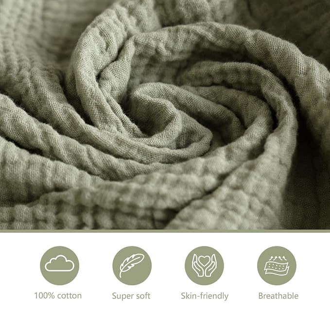 3 Pack Muslin Changing Pad Covers - Image 3
