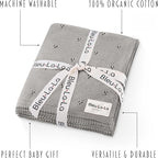 Organic Unisex Pointelle Receiving Swaddle Blanket - Image 3