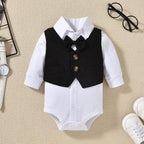 Aalizzwell Baby Boys Gentleman Outfit 3 Piece Formal Suit Set - Image 5