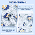 Cinaci 2 Pack Adjustable Soft Cotton Blend Newborn Baby Receiving Swaddle - Image 3