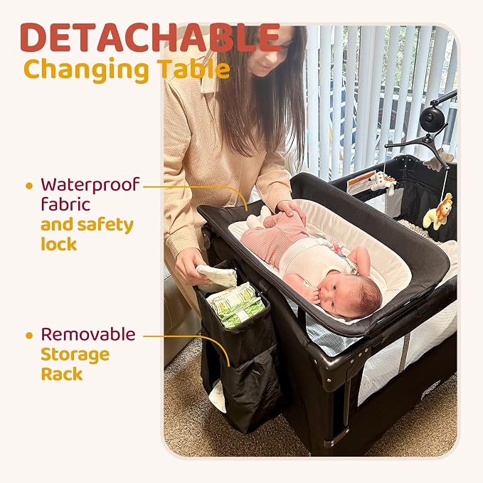 HARPPA Pack and Play 5 in 1, Portable Baby Playard - Image 3