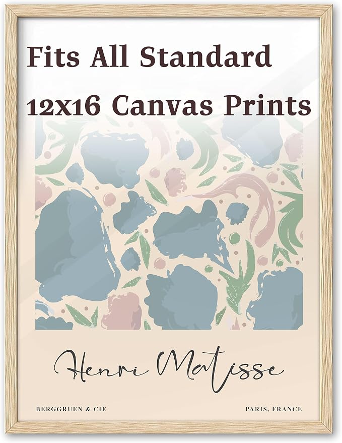 KensTro 12x16 Set of 3 Natural Oak Wood Picture Frame - Image 2
