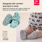 Zutano Organic Baby Booties Newborn Infant, Lost Baby Socks Solution, 18-24 - Image 2