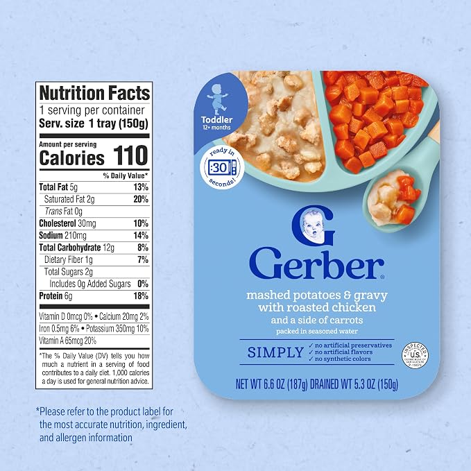 Gerber Mealtime for Toddler Mashed Potatoes & Gravy - Image 2