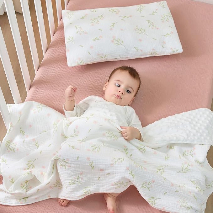 JELLYMONI 2 Pack Muslin Toddler Pillowcase - Image 4