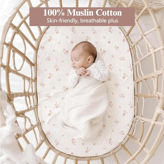 3 Pack Muslin Changing Pad Covers - Image 2