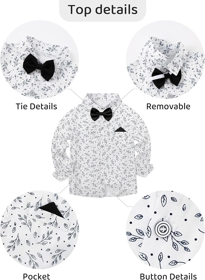 Toddler Boy Outfit Boy Dress Shirt - Image 2